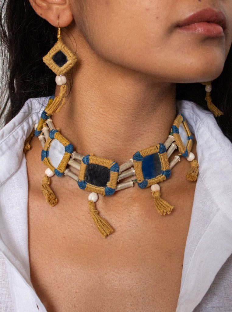 LAMBANI CHOKER WITH EARRINGS