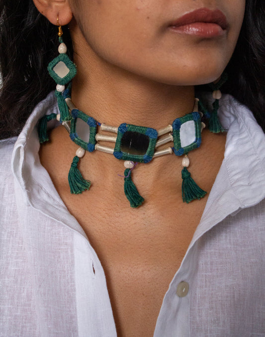 LAMBANI CHOKER WITH EARRINGS