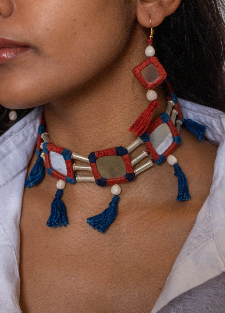 LAMBANI CHOKER WITH EARRINGS