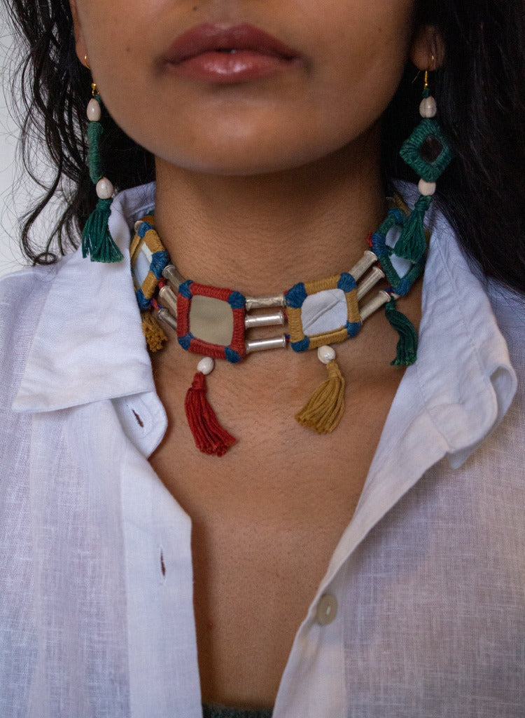 LAMBANI CHOKER WITH EARRINGS