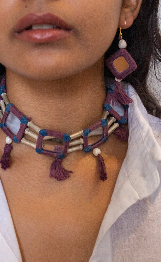 LAMBANI CHOKER WITH EARRINGS