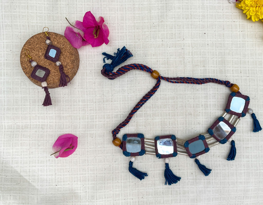 LAMBANI CHOKER WITH EARRINGS