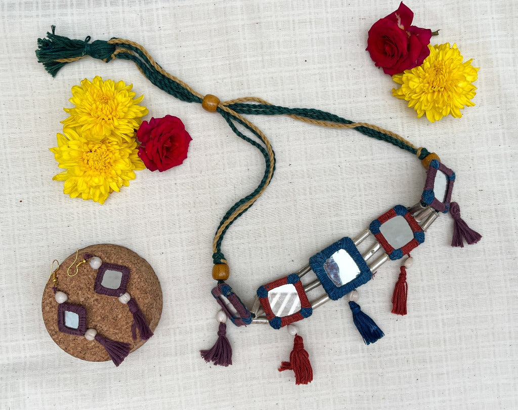 LAMBANI CHOKER WITH EARRINGS